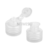 28 410 Clear Smooth Surface PP Flip Open Cap