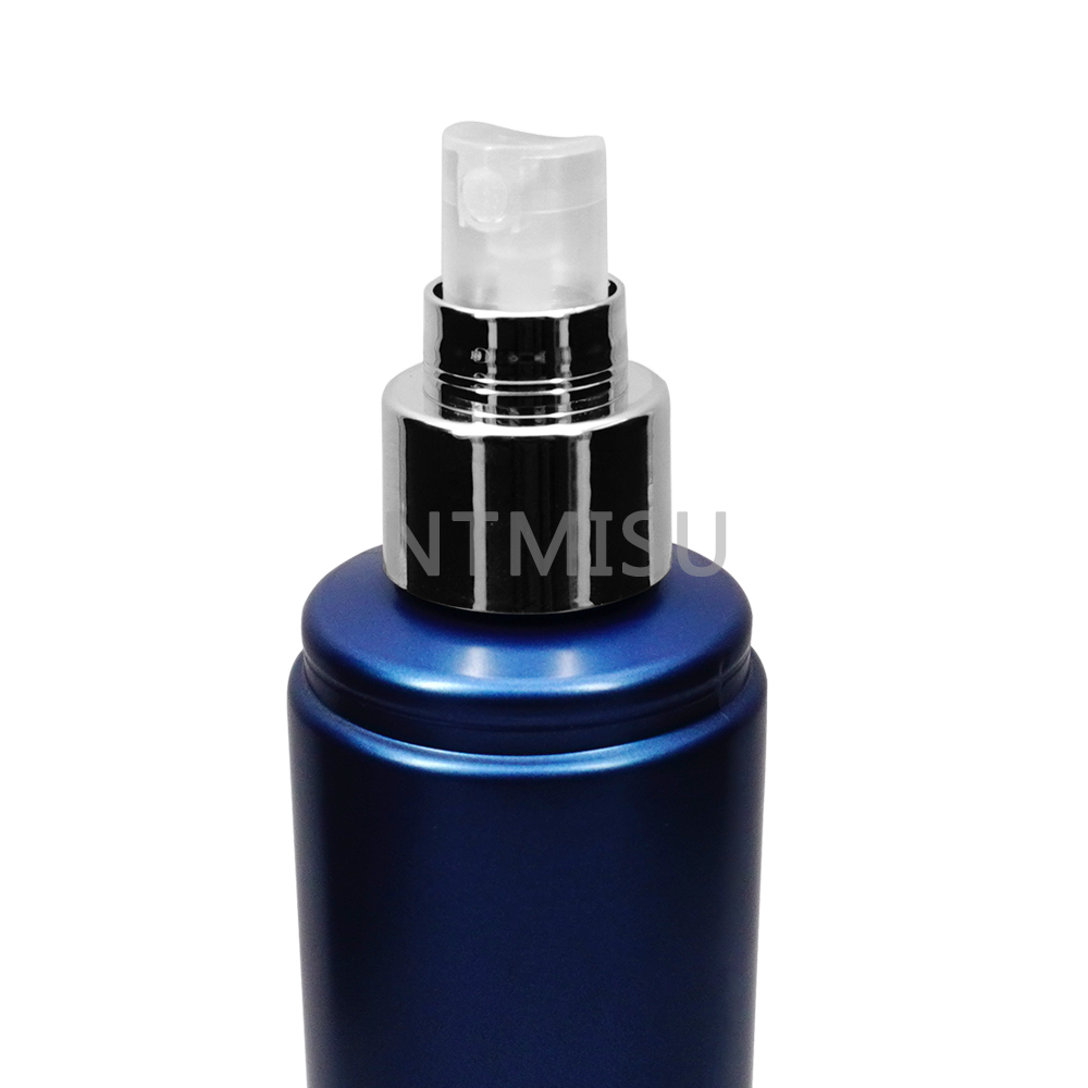 Hot selling 20/410 shiny sliver plastic fine mist spray with half cover