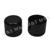 24mm Black Plastic Flip Top Cap for Bottle