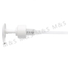 28 410 White Smooth Plastic Dispenser Lotion Pump for Cosmetic Packing