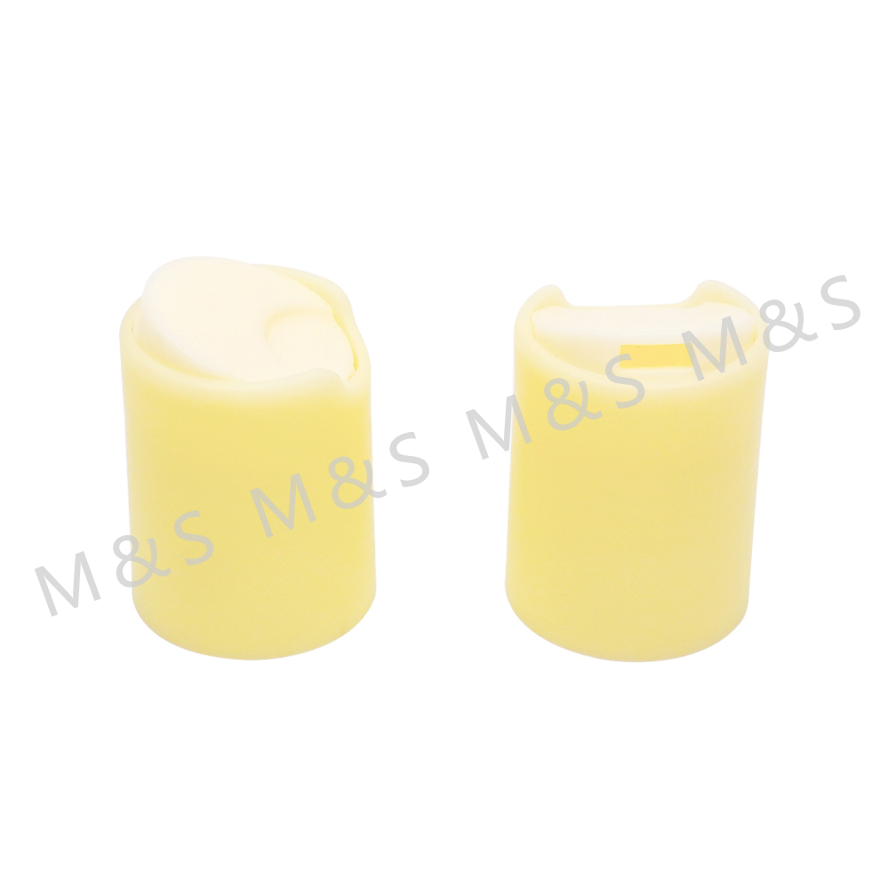 24mm Hot Sale Yellow Disc Top Cap with Screw Closure