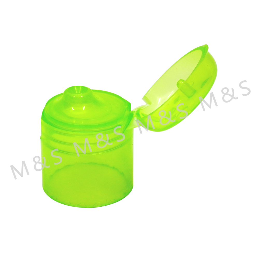 High Quality 24 410 Green Plastic Flip Top Cap for Bottle