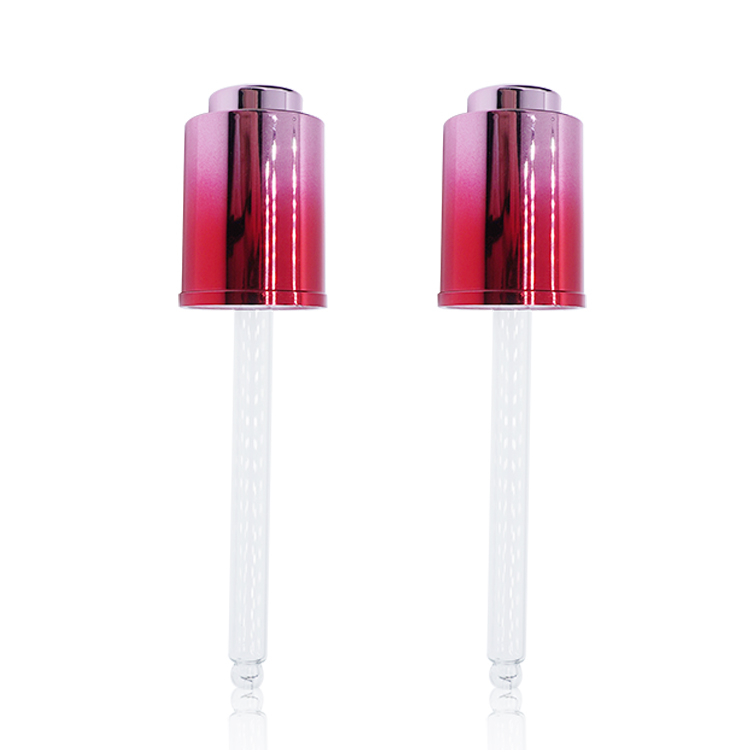 Aluminum Gradient Purple Push Button Dropper