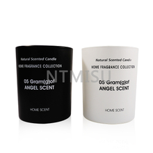 High Quality Black White Glass Aromatherapy Bottle with English on The Surface