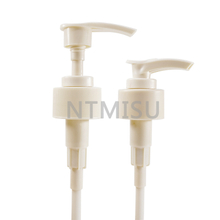 24mm White Plastic Lotion Pump Rotary Switch Thread Emulsion Pump Press Duck-bill Pump