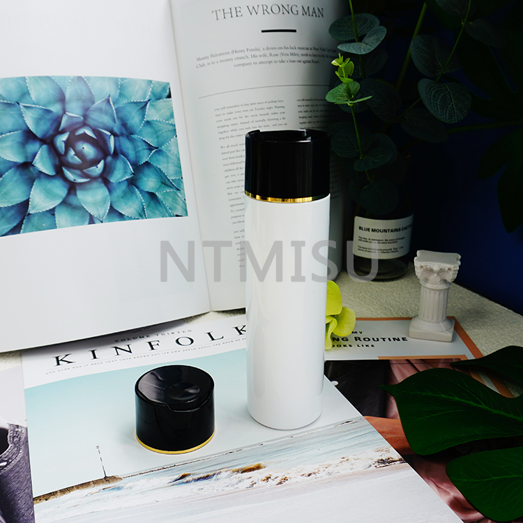 24mm Gold Line Black Double Disc Top Cap Plastic Screw Cap