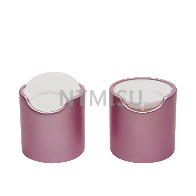 Newest Factory Luxury Matte Rose Pink 24mm Aluminum Screw Disc Top Cap