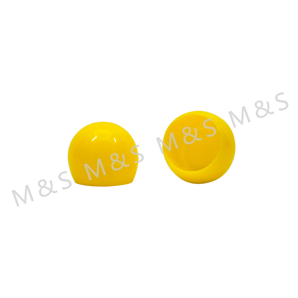 18mm New Product Plastic Yellow Round Cap Plastic Cover