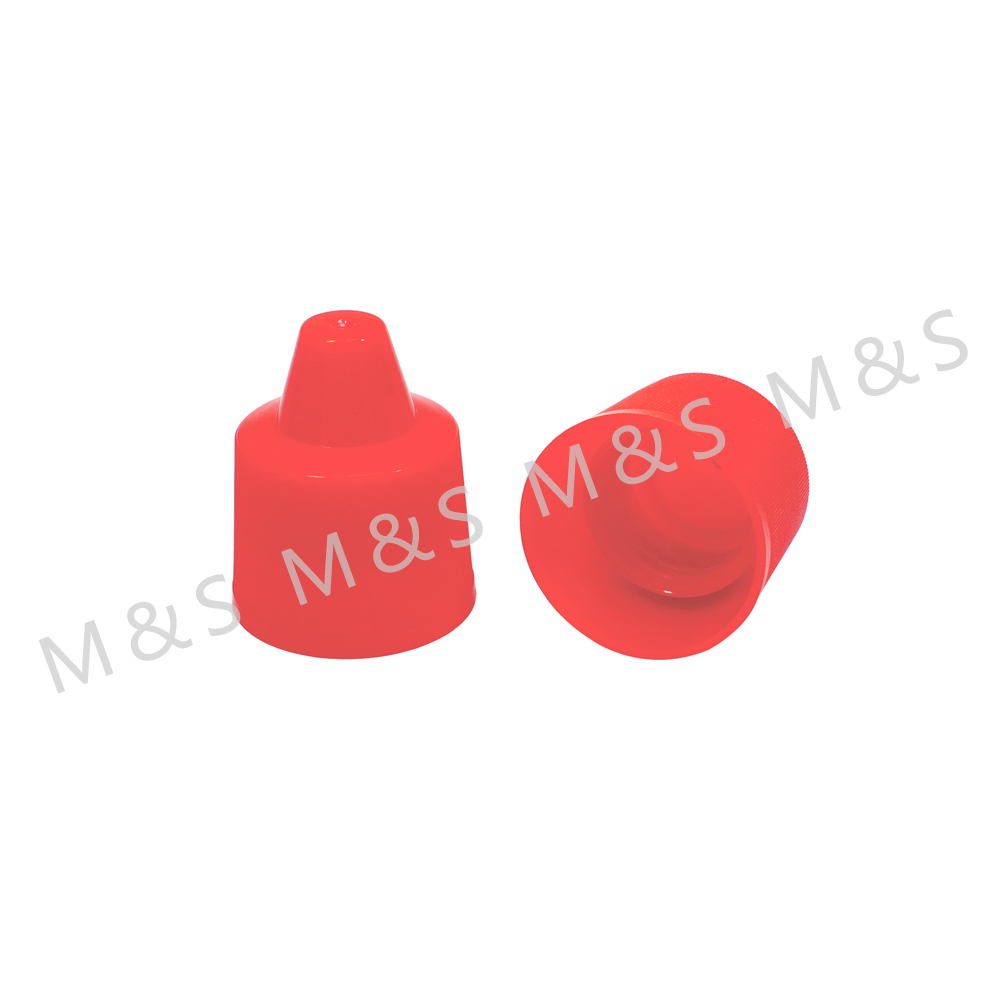 30mm Red Plastic Smooth Shampoo Top Cap for Bottle