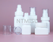 Factory Direct PET White Lotion Cream Jar Essence Bottle Skincare Packaging Set In Stock