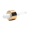 18 410 shiny gold smooth aluminum dropper with glass pipette