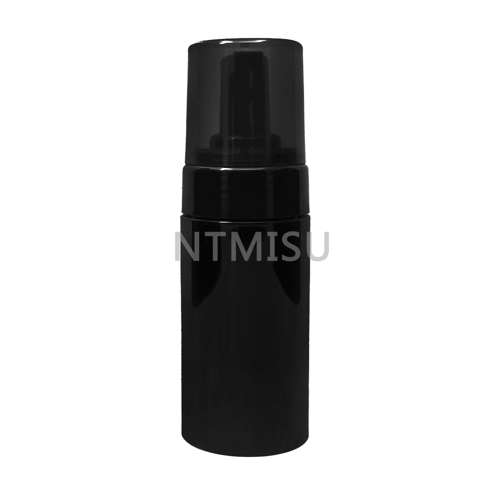 100ml Empty Black Plastic PET Foam Bottle for Cosmetic Packaging