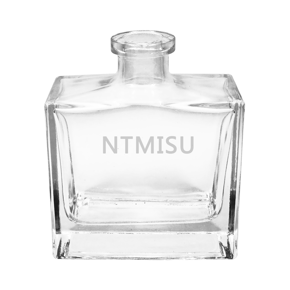 Wholesale 200ml Square large capacity glass container for perfume