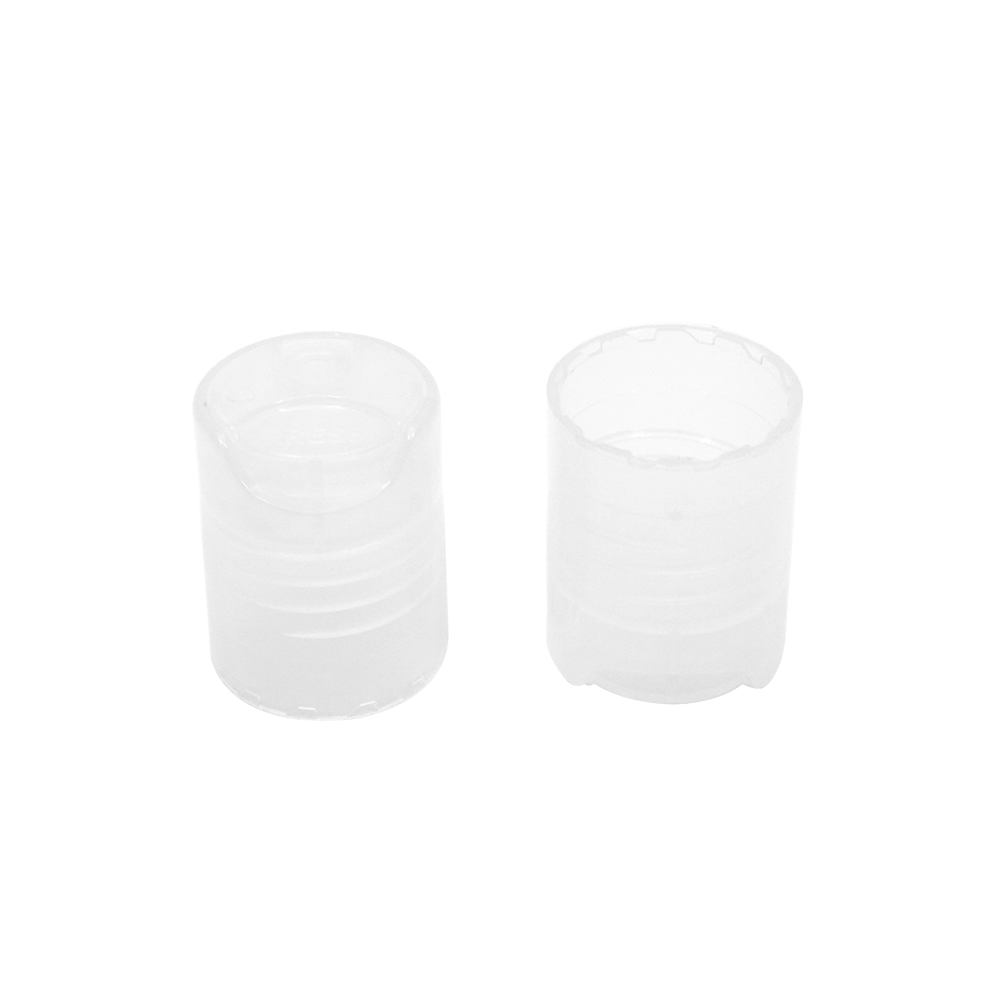 20 410 Clear Plastic Smooth Round Screw Disc Top Cap for Bottle