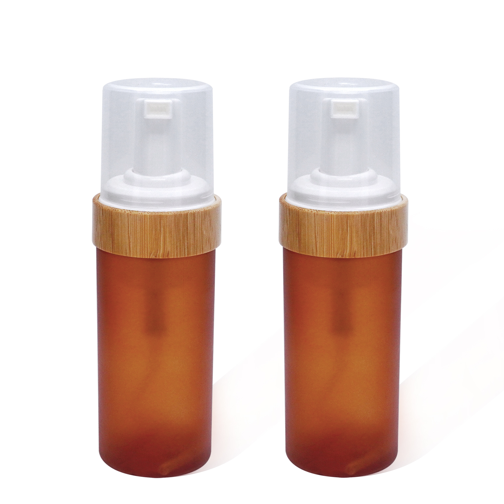 120ml Frosted Amber Plastic Foam Bottle