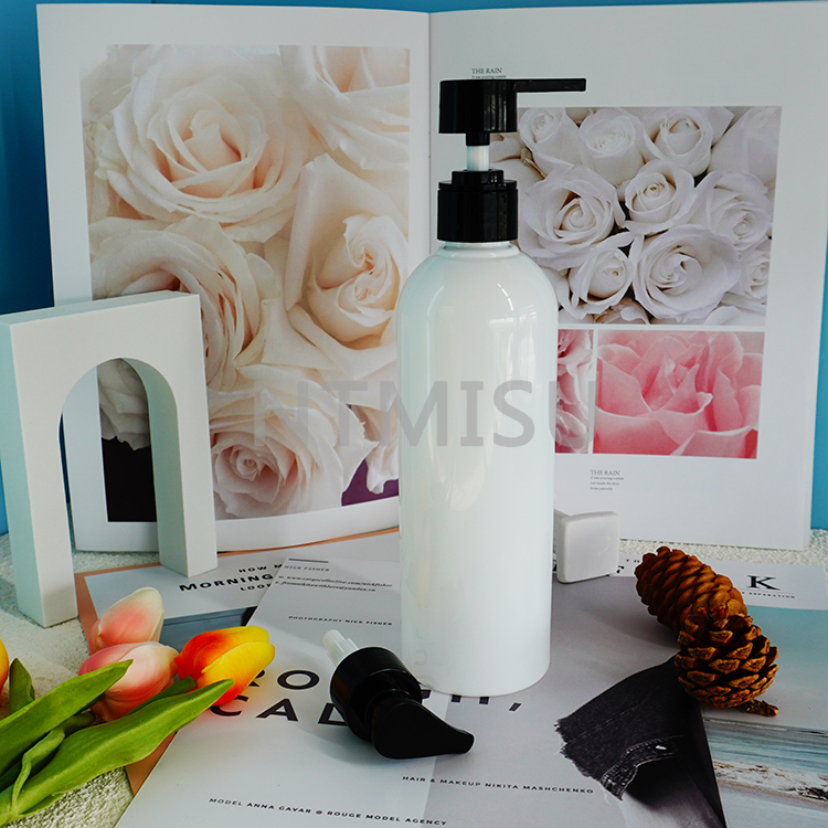 28 410 Dome cover straight nozzle black up and down shiny lotion pump