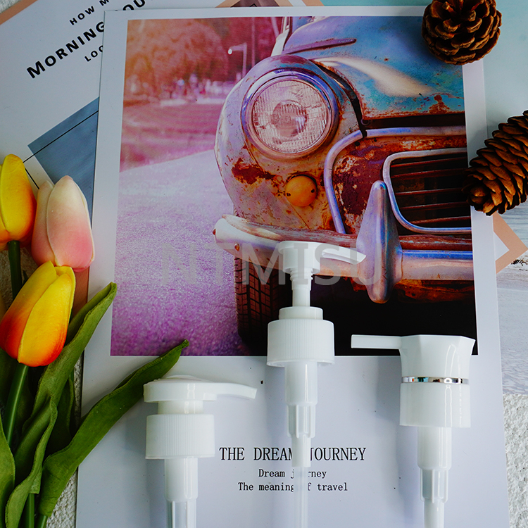 28 410 liquid pump dispenser white natural lotion pump For shampoo