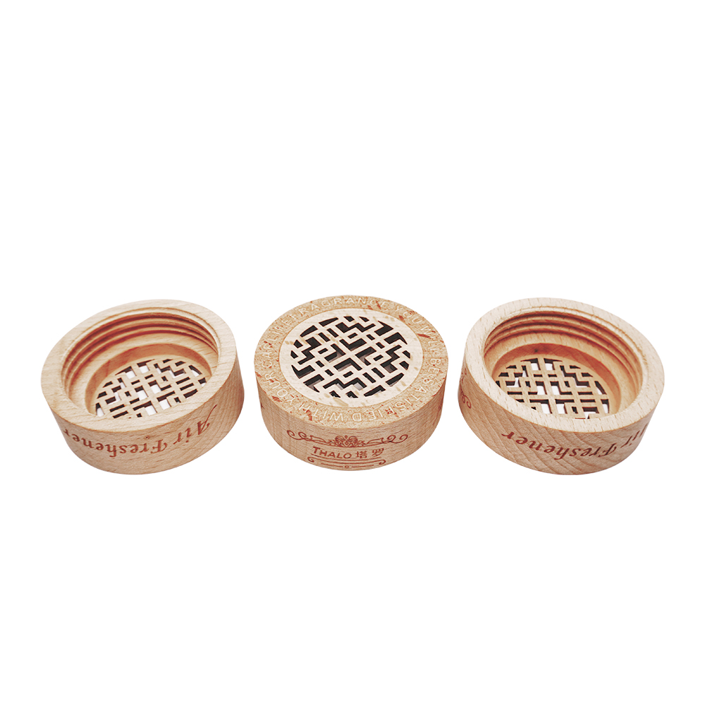 Aromatherapy Bamboo Boxes Round Lettering Wooden Box