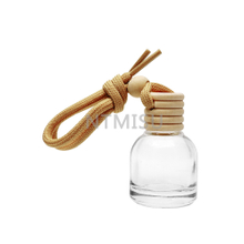 12ml Empty Hanging Car Perfume Glass Bottle with Wood Cap