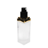 35ml Empty Glass Bottle with Black Cream Pump for Cosmetic Packaging
