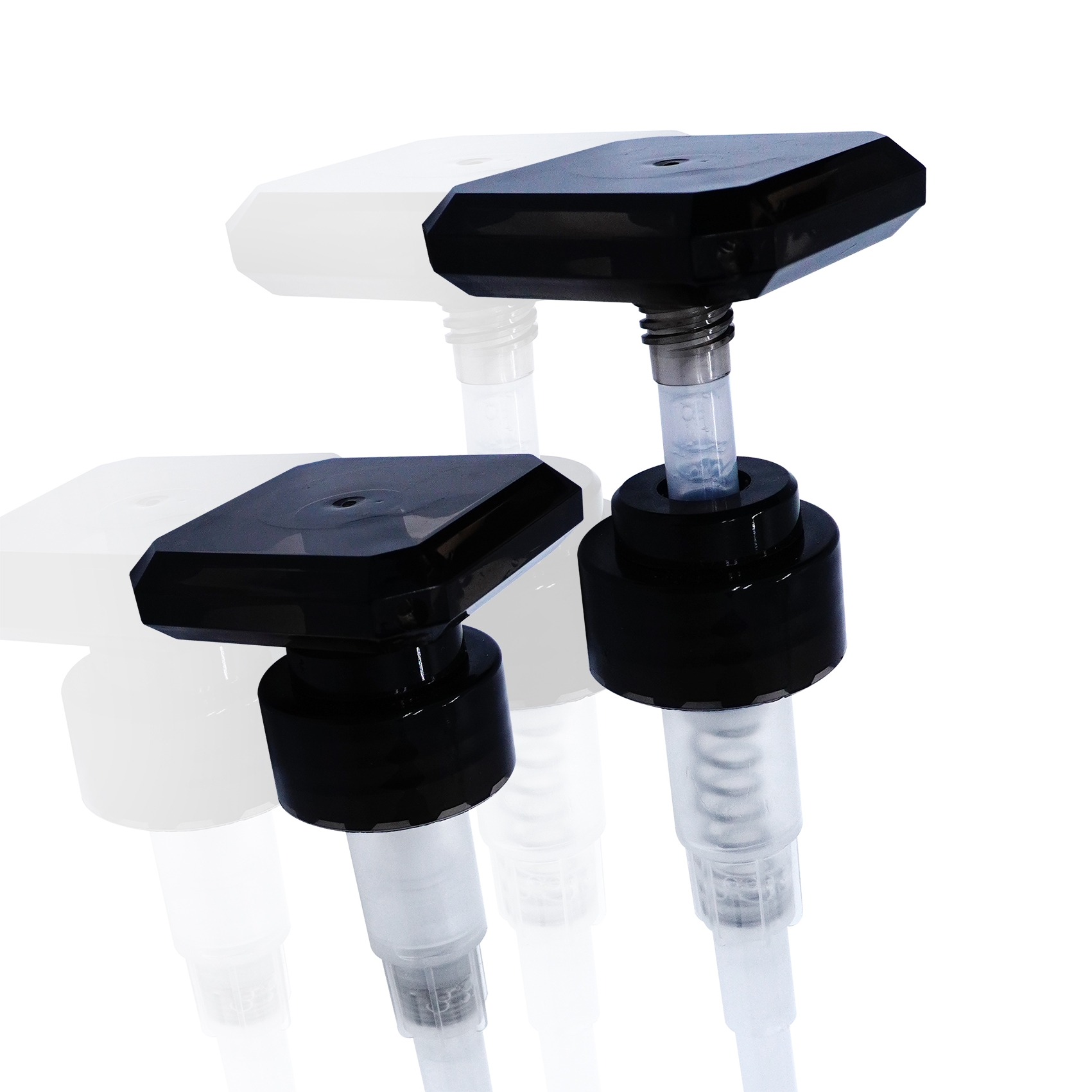 Square Black Lotion pump