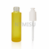 30ml Yellow Frosted Glass Bottle With White Locked Press Dropper