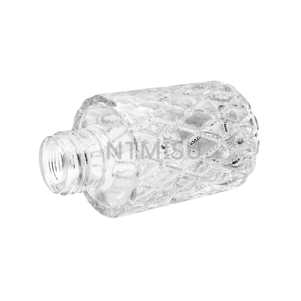  Transparent Perfume Bottle with Cut Glass