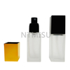  Black Gold White 30ml Aluminum Cover Matte Perfume Glass Bottle with Sprayer Pump