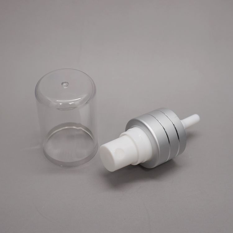 Wholesale Shiny Line 24 410 Sliver Aluminum Plastic Fine Mist Sprayer