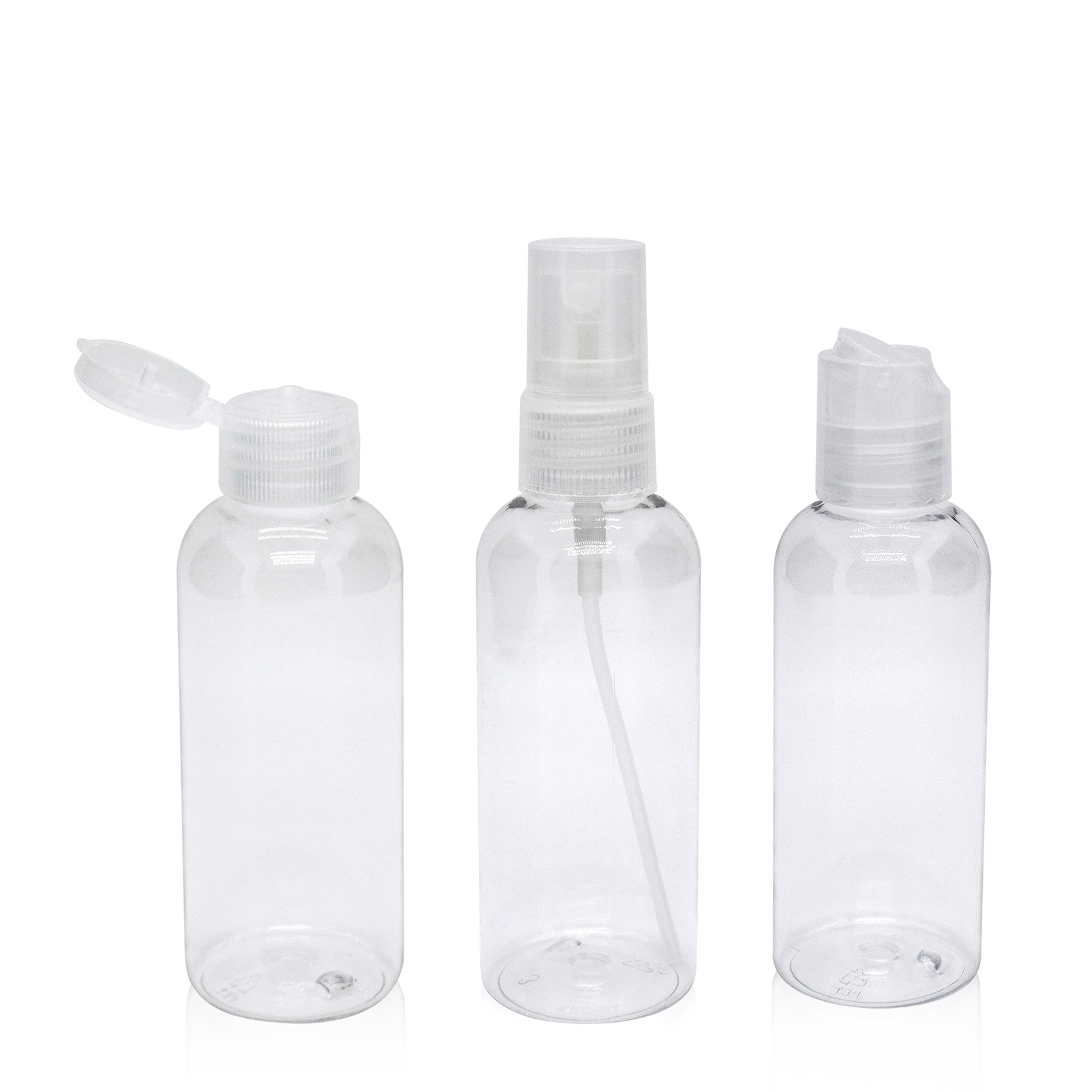 100ml Plastic Clear Cosmo Bottle