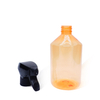 500ml Clear Orange Bottle with All Plastic Trigger Sprayer