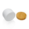 200ml Plastic Cream Jar with Bamboo Lid