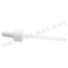 24mm White Plastic Dropper For Bottle