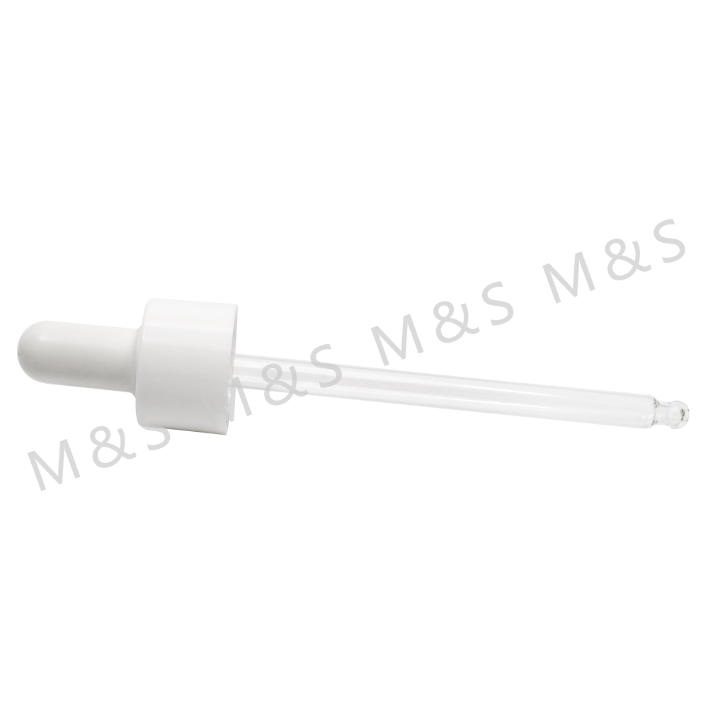 24mm White Plastic Dropper For Bottle