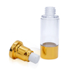 30ml Aluminium Transparent Gold Vacuum Bottle Dispenser Pump Bottle