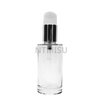 18 415 Shinny Silver Aluminum Serum Pump with Glass Bottle