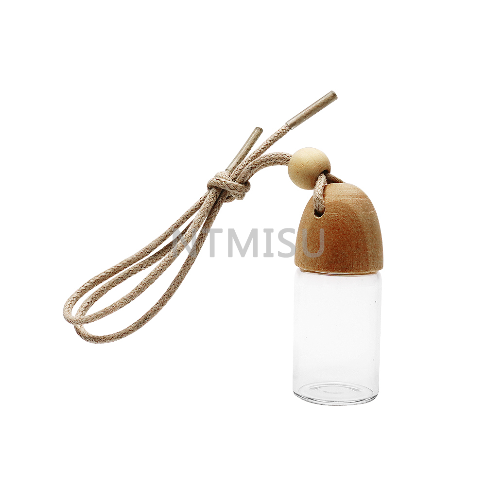 7ml Empty Perfume Glass Bottle with Wood Cap