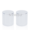 22 410 Aluminum Plastic Matte Silver Screw Cap Covers for Bottles