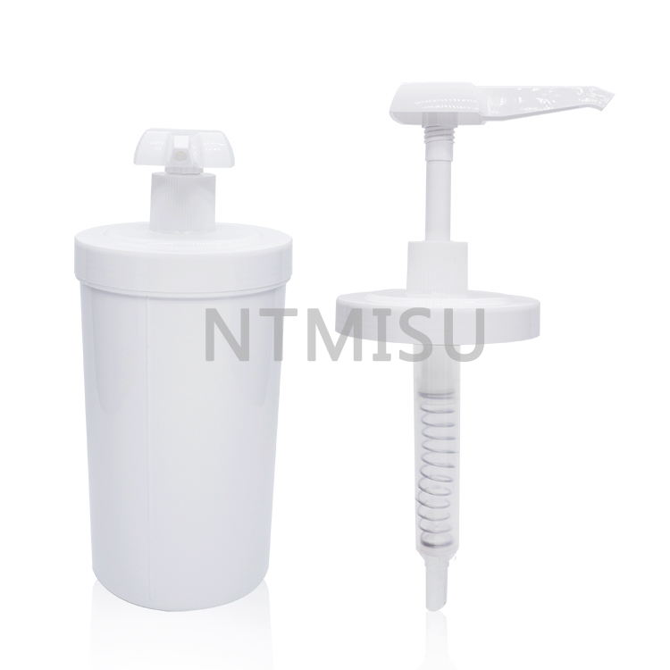 33oz 1L Jam Squeeze Bottle Food Liquid Pump