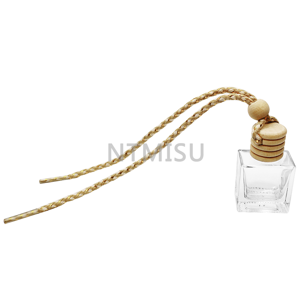 9ml Empty Car Perfume Glass Bottle with Wood Cover