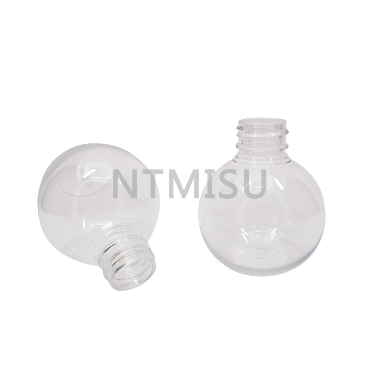 100ml Spherical Transparent PET Plastic Bottle 