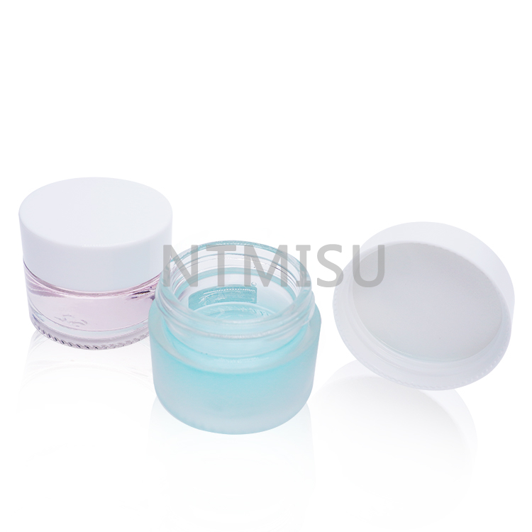 0.3oz glass frosted jar with lid wholesale