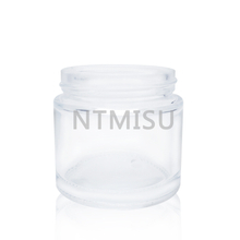 Clear Glas Cream Jar with Lids