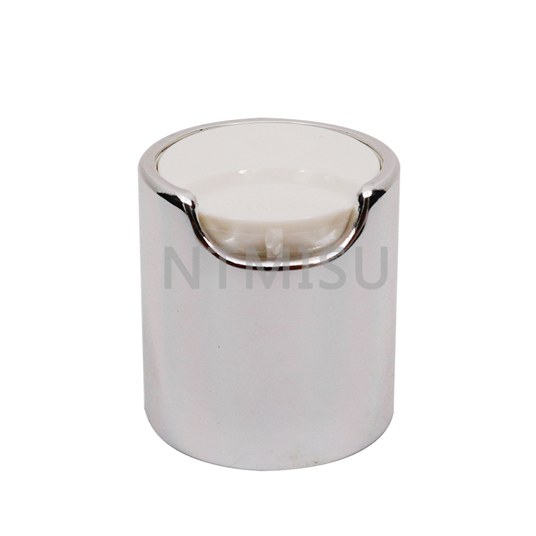 20/410 Wholesale 20mm Shining Silver Plastic Bottle Cover Disc Top Cap