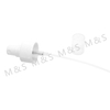 28 410 White Ribbed Fine Mist Sprayer with Cap for Sanitizer