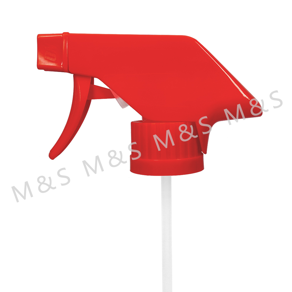 30 410 Red Ribbed Plastic Trigger Sprayer Pump