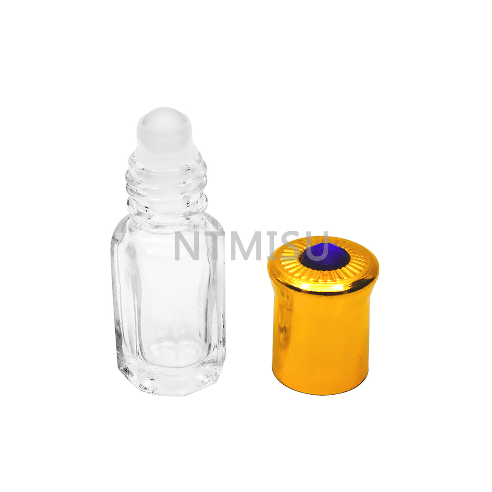 4ml Roller Ball Glass Bottle With Gold Cap