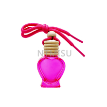10ml Empty Rose Red Perfume Glass Bottle And Wood Cover