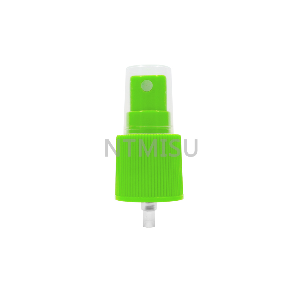 Large Supply High Quality 24 415 Ribbed Green Fine Mist Sprayer with Dust Cap