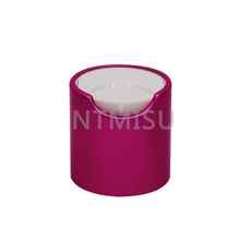 24 410 Rose Red Aluminum Disc Top Cap Screw Bottle Cap